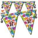 B004 Personalised Custom Photo Birthday Bunting Premium Party Decorations  (Standard Bunting (14.8cm X 21cm))