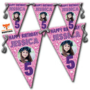 B008 Personalised Custom Photo Birthday Bunting Premium Party Decorations  (Standard Bunting (14.8cm X 21cm))