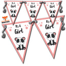 B12 Anna Bunting Its A Girl Personalised Bunting Premium Party Decorations  (Standard Bunting (14.8cm X 21cm))