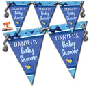 B36 Christening Day Blue Design 2 A Bunting Premium Party Decorations  (Standard Bunting (14.8cm X 21cm))