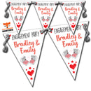 B50Happy Engagement & Congratulations Pink Design 2 A Bunting Premium Party Decorations  (Standard Bunting (14.8cm X 21cm))