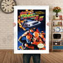 BACK TO THE FUTURE 2 Retro GAME INSPIRED THEME Nintendo NES Gaming A4 A3 A2 Or A1 Poster Art 44