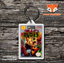 BACK TO THE FUTURE Retro NES Game Cover Art Gaming Keyring