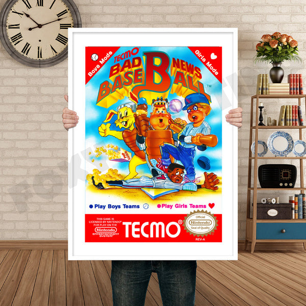 Bad News Baseball Retro Game Inspired Theme Nintendo NES Gaming