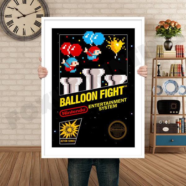 Baloon Fight Retro Game Inspired Theme Nintendo NES Gaming