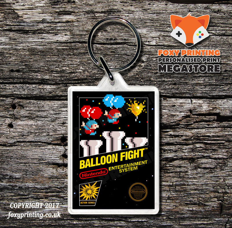 BAD STREET BRAWLER Retro NES Game Cover Art Gaming Keyring