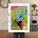 BANDAI GOLF Retro GAME INSPIRED THEME Nintendo NES Gaming A4 A3 A2 Or A1 Poster Art 50