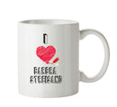 I Love BARBRA STREISAND Celebrity Mug