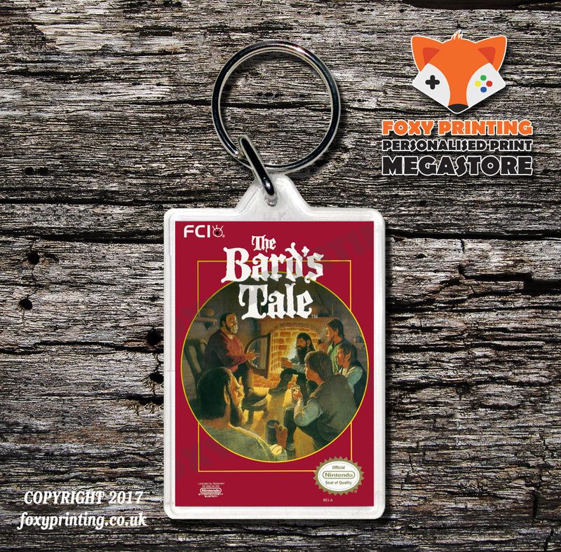 BARBIE Retro NES Game Cover Art Gaming Keyring
