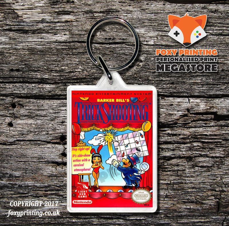 BARDSTALE Retro NES Game Cover Art Gaming Keyring