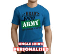 Barmy Army Green Custom Stag T-Shirt - Any Name - Party Tee