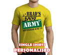 Barmy Army Green Custom Stag T-Shirt - Any Name - Party Tee