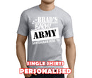 Barmy Army White Custom Stag T-Shirt - Any Name - Party Tee