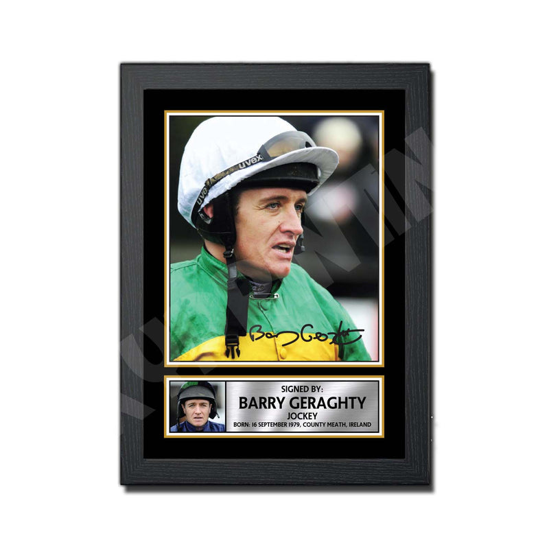 BARRY GERAGHTY Limited Edition Horse Racer Signed Print - Horse Racing