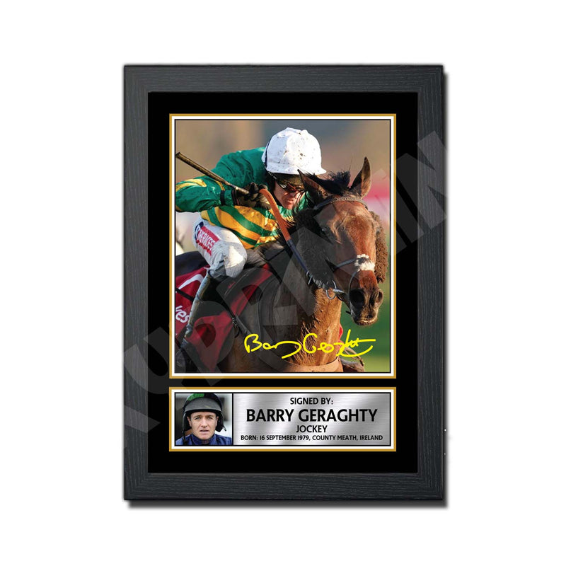 BARRY GERAGHTY 2 Limited Edition Horse Racer Signed Print - Horse Racing