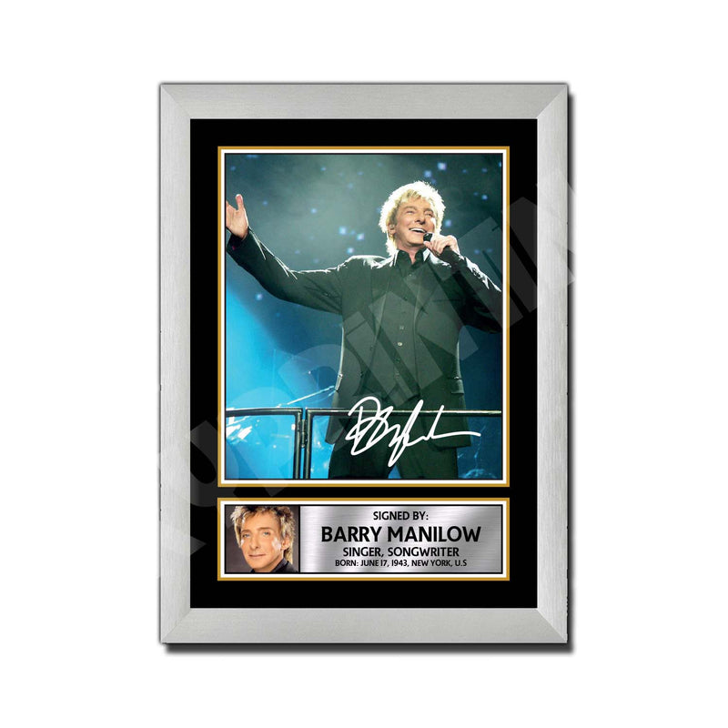 BARRY MANILOW 2 Limited Edition Music Signed Print