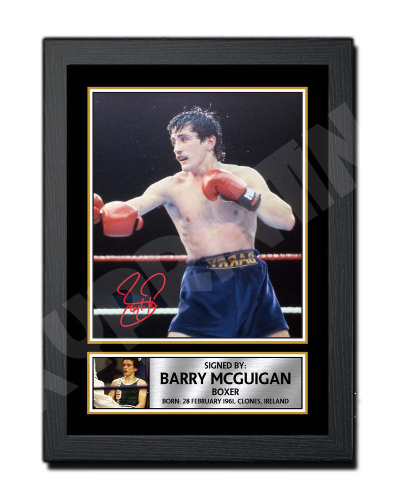 BARRY McGUIGAN 2 Limited Edition Boxer Signed Print - Boxing