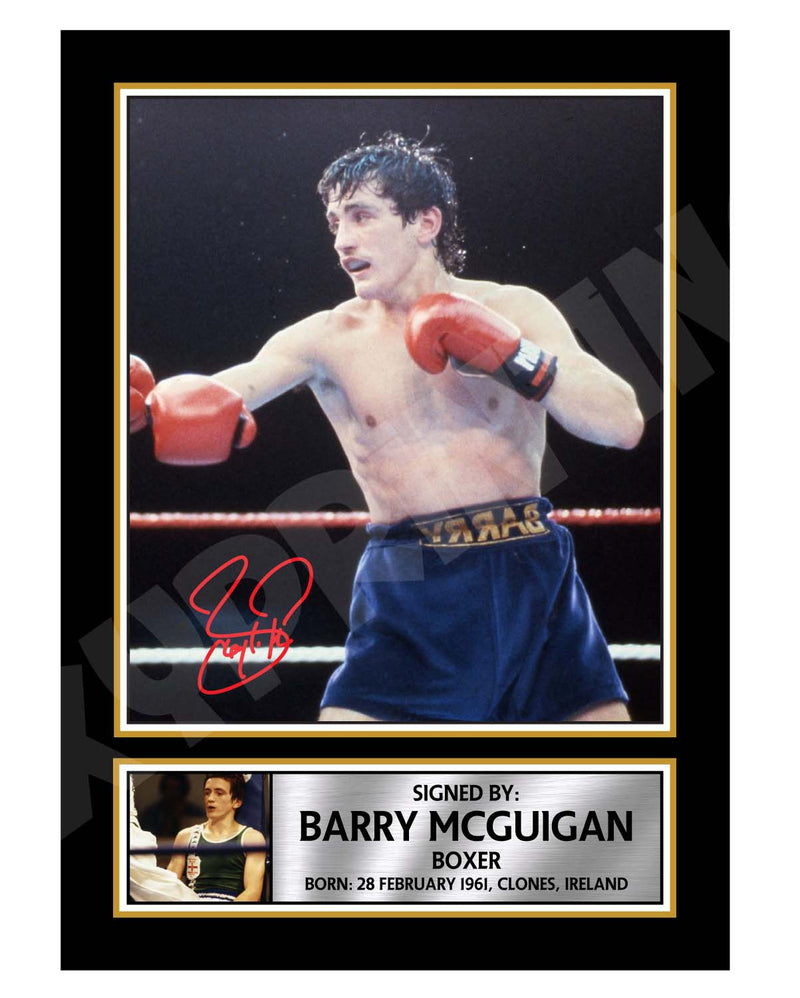 BARRY McGUIGAN 2 Limited Edition Boxer Signed Print - Boxing