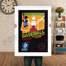 BASEBALL Retro GAME INSPIRED THEME Nintendo NES Gaming A4 A3 A2 Or A1 Poster Art 58