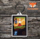 BARKER BILLS TRICKSHOT SHOOTING Retro NES Game Cover Art Gaming Keyring