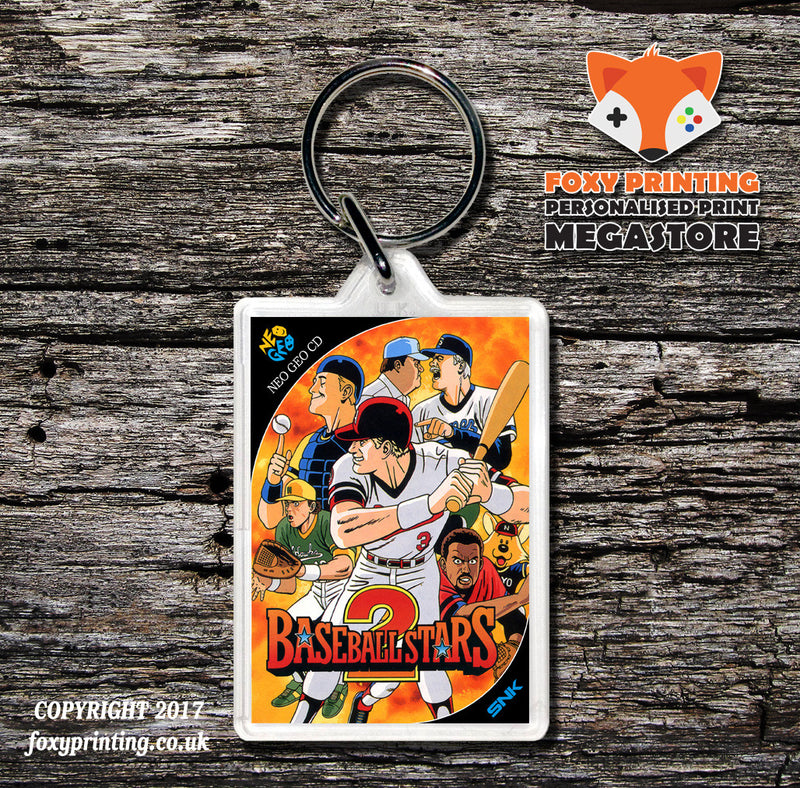 BASEBALL STARS NEO GEO CD Game Inspired Retro Gaming Keyring