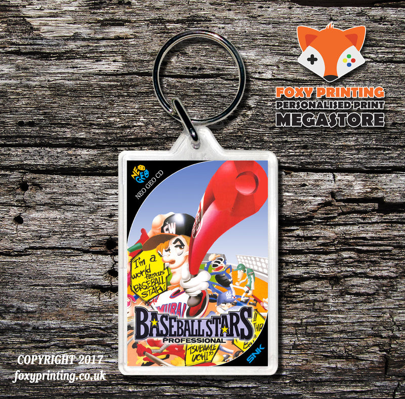BASEBALL STARS PROFESSIONAL NEO GEO CD Game Inspired Retro Gaming Keyring