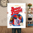 BASES LOADED Retro GAME INSPIRED THEME Nintendo NES Gaming A4 A3 A2 Or A1 Poster Art 60