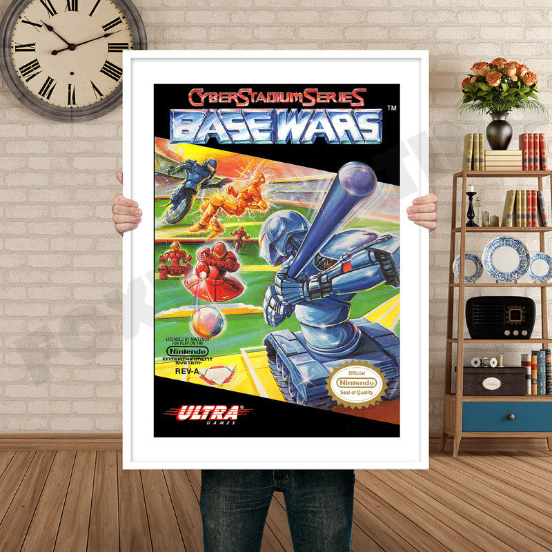 BASEWARS NES Retro GAME INSPIRED THEME Nintendo NES Gaming A4 A3 A2 Or A1 Poster Art 61
