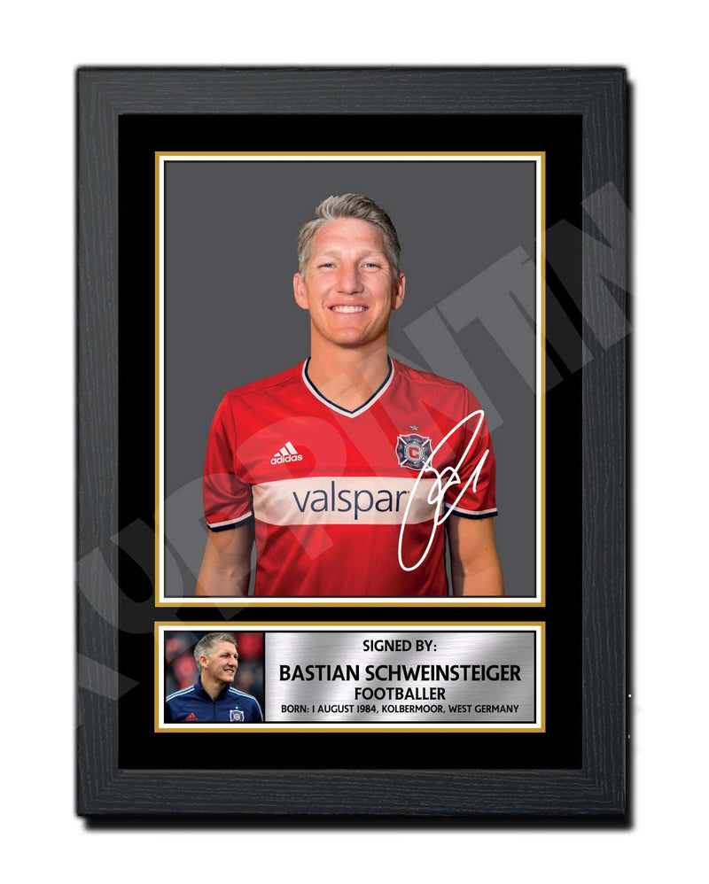 BASTIAN SCHWEINSTEIGER Limited Edition Football Player Signed Print - Football