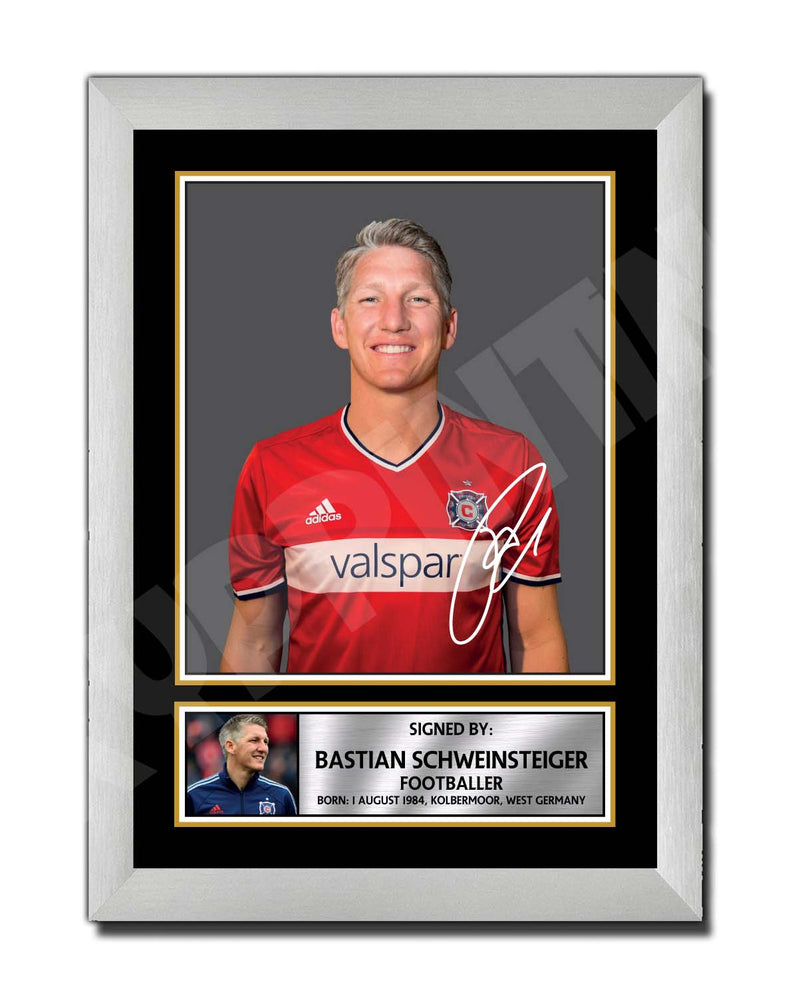 BASTIAN SCHWEINSTEIGER Limited Edition Football Player Signed Print - Football