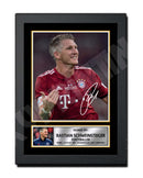 BASTIAN SCHWEINSTEIGER 2 Limited Edition Football Player Signed Print - Football