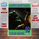 BATMAN V FLASH BM2 THEME INSPIRED Style PERSONALISED Kids Adult FUNNY Birthday Card