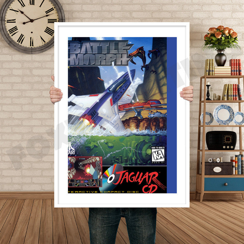 BATTLEMORPH JAGUAR CD Retro GAME INSPIRED THEME Nintendo NES Gaming A4 A3 A2 Or A1 Poster Art 64
