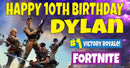 Fortnite Children's Birthday Banner Thick 6
