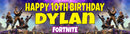 Fortnite Children's Birthday Banner Thin 7