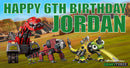 Dinotrux Children's Birthday Banner Thick