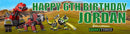 Dinotrux Children's Birthday Banner Thin