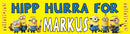 Minions Children's Birthday Banner Thin 1