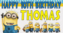 Minions Children's Birthday Banner Thick 2