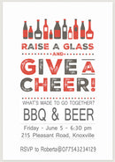 10 X Personalised Printed BBQ & Beer INSPIRED STYLE Invites