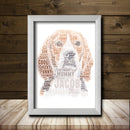 Personalised Beagle 1 Word Art Poster Print