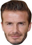 DAVID BECKHAM MASK JB - Footballer Fancy Dress Cardboard Celebrity Party Face Mask