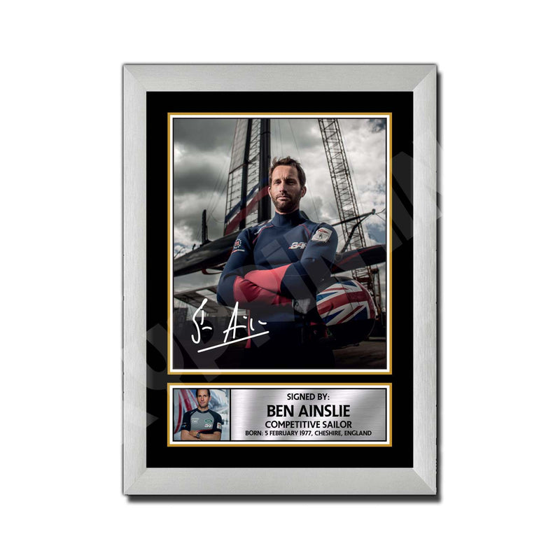 BEN AINSLIE (1) Limited Edition Athletics Signed Print - Athletic