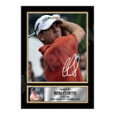 BEN CURTIS Limited Edition Golfer Signed Print - Golf