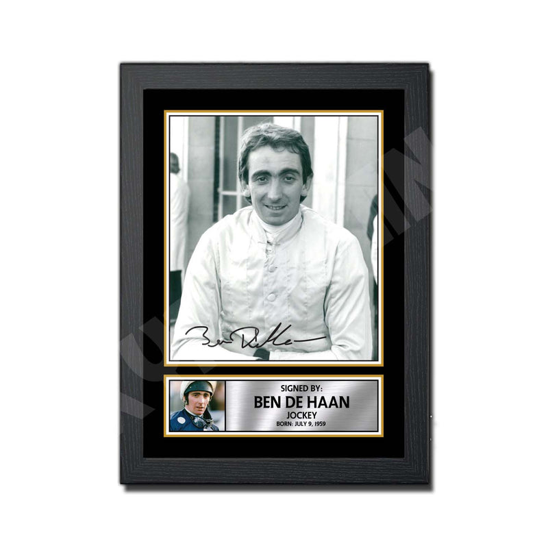 BEN DE HAAN 2 Limited Edition Horse Racer Signed Print - Horse Racing