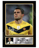 BEN FOSTER 2 Limited Edition Football Player Signed Print - Football