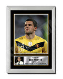 BEN FOSTER 2 Limited Edition Football Player Signed Print - Football