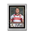 BEN MORGAN 1 Limited Edition Rugby Player Signed Print - Rugby