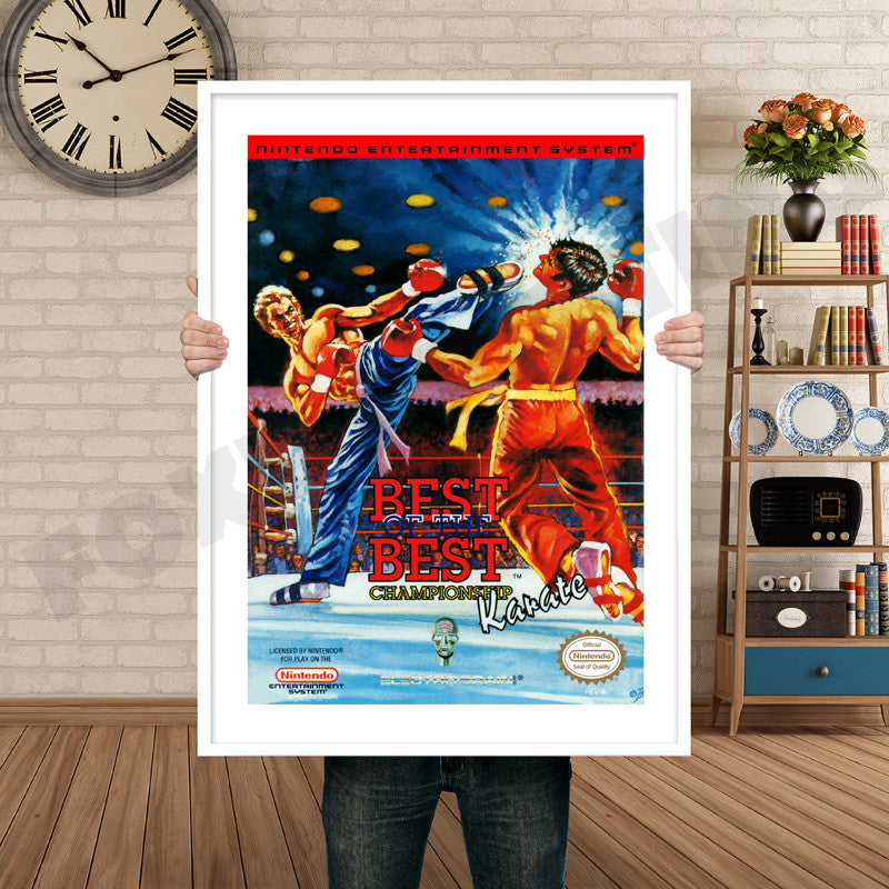 BEST OF THE BEST CHAMPIONSHIP KARATE Retro GAME INSPIRED THEME Nintendo NES Gaming A4 A3 A2 Or A1 Poster Art 65
