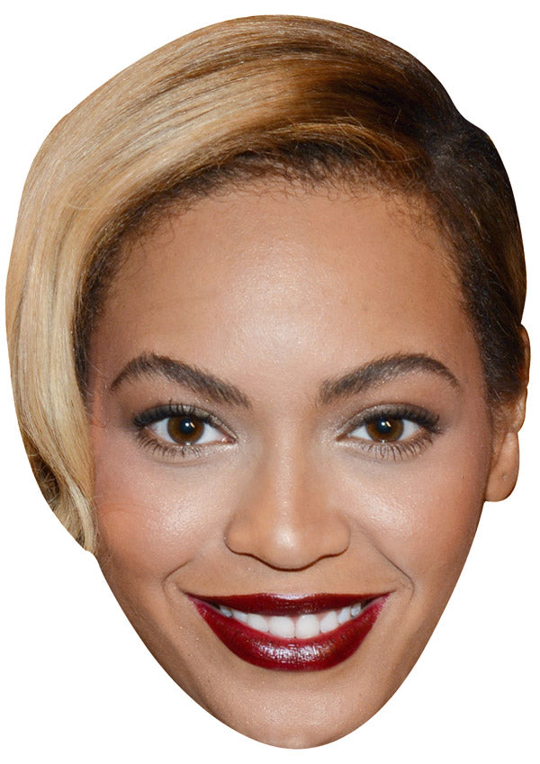 BEYONCE JB - Music Star Fancy Dress Cardboard Celebrity Party Face Mask